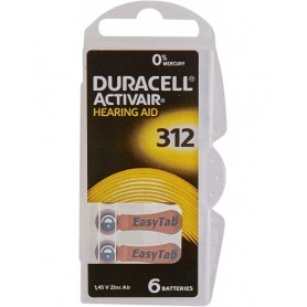 PILA AUDIFONO DURACELL DA312