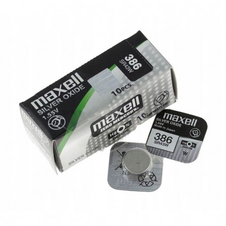 PILA MAXELL OXIDO/PLATA SR0043w 386
