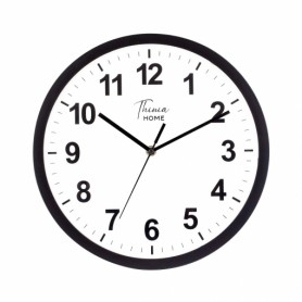 RELOJ PARED THINIA 81020 NG./BL.