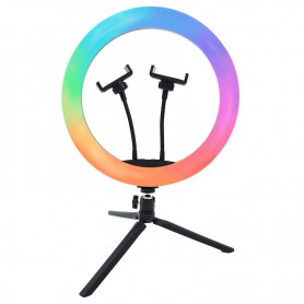 ANILLO LUZ M+2SOPORTES+TRIPODE RGB12 RL32