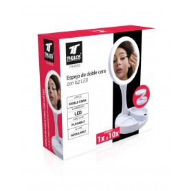 ESPEJO DOBLE CARA THULOS LUZ LED BY05