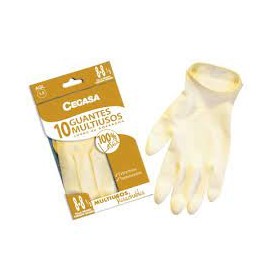 GUANTE CEGASA LATEX 10uds BOLSA T/P 322141