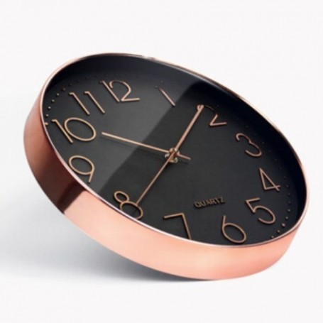 RELOJ PARED QUARTZ ORO 81022 RS./NG.