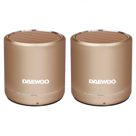 ALTAVOZ DAEWOO DUO BT. 10W DBT-212 GOLD