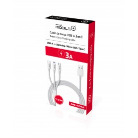 CABLE MOBILE+ USB 3 EN 1 MB-1044 BL.