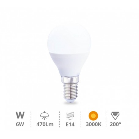 BOMBILLA LIBERTINA ESF. 6W E14 3000K