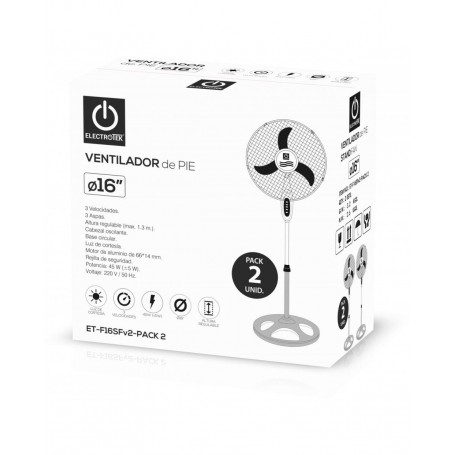 VENTILADOR E.TEK PIE 16 45W F16SFV2 P2
