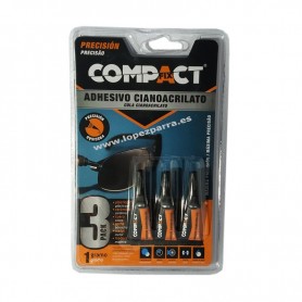 ADHESIVO CIANOACR. COMPACT 3X1G TUBO