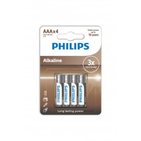PILA LR03 PHILIPS ALKALINE BT.4