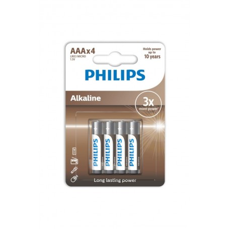 PILA LR03 PHILIPS ALKALINE BT.4