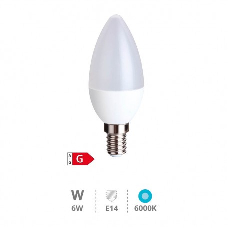 BOMBILLA LIBERTINA VELA 6W E14 6000K
