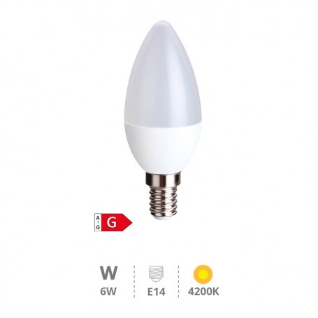 BOMBILLA LIBERTINA VELA 6W E14 4200K
