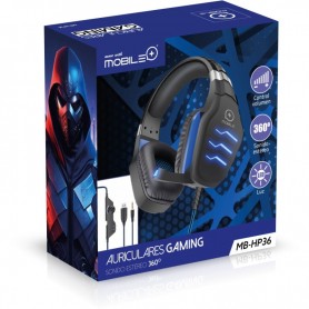 AURICULAR M+ GAMING LUZ LED HP36 AZ.