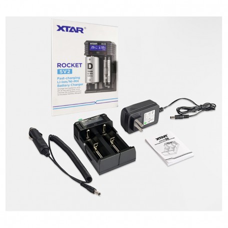 CARGADOR XTAR BAT. LI. 18650 + SV2 LCD