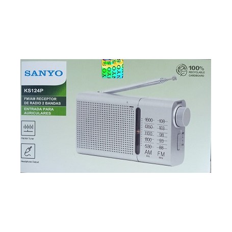 RADIO SANYO AM/FM HORIZ. KS124 PT