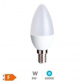 BOMBILLA LIBERTINA VELA 8W E14 6000K