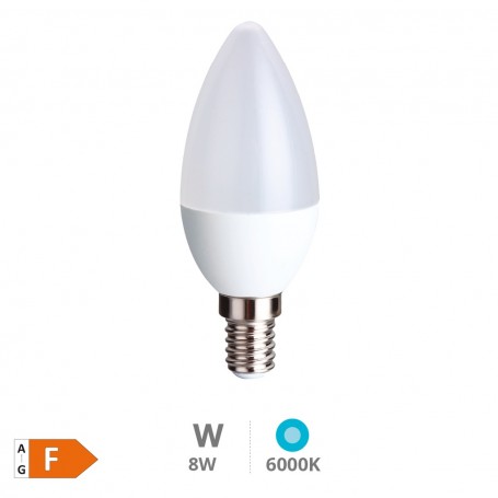 BOMBILLA LIBERTINA VELA 8W E14 6000K
