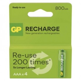 PILA RECARG.GP AAA RECHARGE B4 800mAh