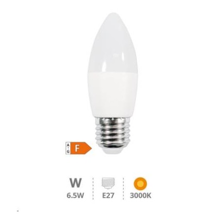 BOMBILLA GSC LED VELA E27 6.5W 3000K