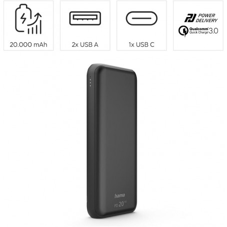 POWERBANK HAMA 2000mAH PD20