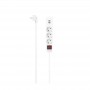 BASE HAMA 3T C/INT + 2USB 1.4MT BL