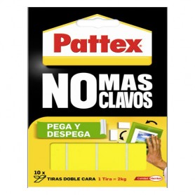 PATTEX CINTA DOBLE CARA PEGA-DESPEGA TIRA