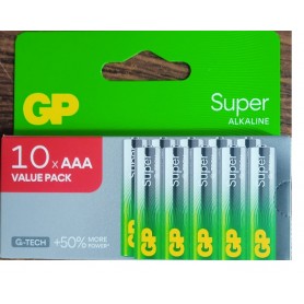 PILA LR03 GP SUPER ALKALINE BT.10