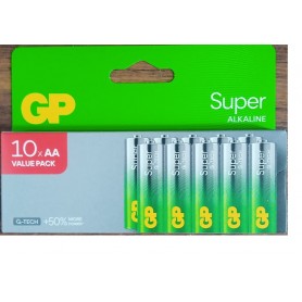 PILA LR06 GP SUPER ALKALINE BT.10