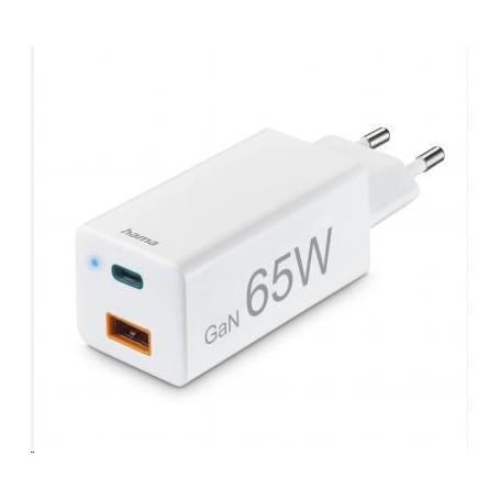 CARGADOR HAMA MINI 65W USB-C+USB-A