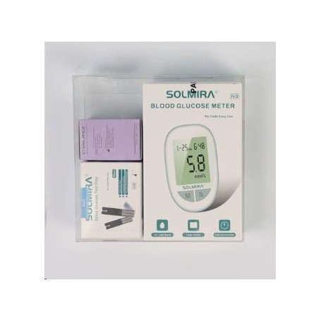 MEDIDOR GLUCOSA SANGRE SOLMIRA + KIT 50+50