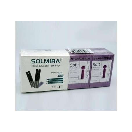 PACK SOLMIRA 100 TEST+100 LANCETAS