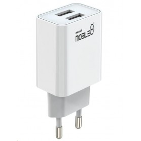 CARGADOR M+ 2PUERTOS USB-A 1049 BL