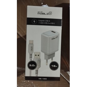 CARGADOR M+ USB-A +C USB-A/C 1062 BL