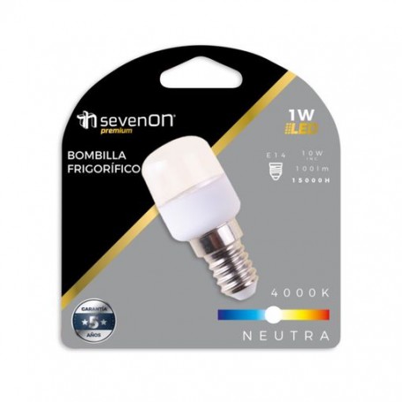 BOMBILLA 7H LED FRIGORIFICO 1W 4000K