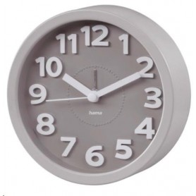 RELOJ DESPERTADOR HAMA RETRO GRIS