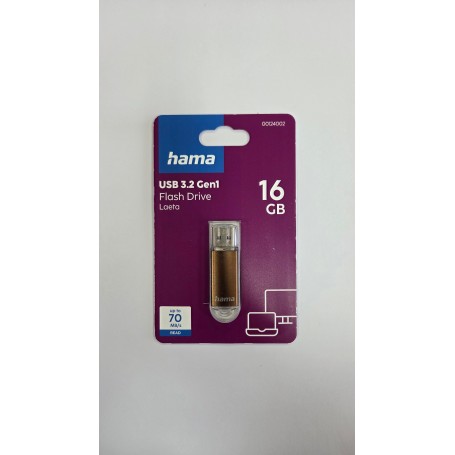 PENDRIVE HAMA 16Gb 3.2 LAETA BRONCE