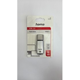 PENDRIVE HAMA 32Gb 2.0 FANCY PLATA