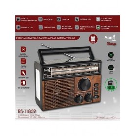 RADIO SAMI SOLAR/BAT VINTAGE RS-11859