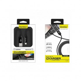 CABLE VANWOR IPHONE 204A 1M NYLON NG