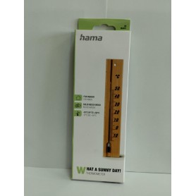 TERMOMETRO INTERIO HAMA ANALOG. MADERA 20cm
