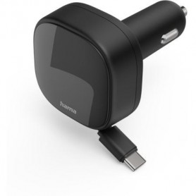 CARGADOR HAMA COCHE 30W RETRACT.USB-C