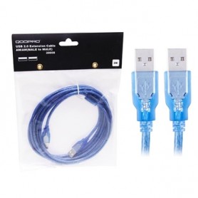 CABLE QP USB 2.0 EXTENSION 3m 20008