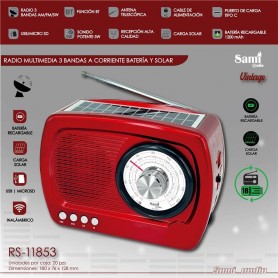 RADIO SAMI SOLAR/BAT. RS-11853 RJ