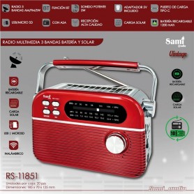 RADIO SAMI SOLAR/BAT. RS-11851 RJ