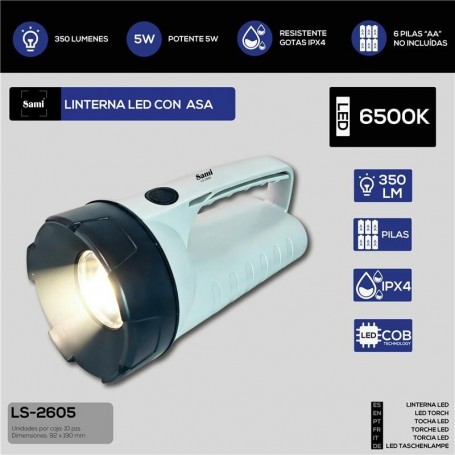 LINTERNA SAMI LED ASA 5W 350LM