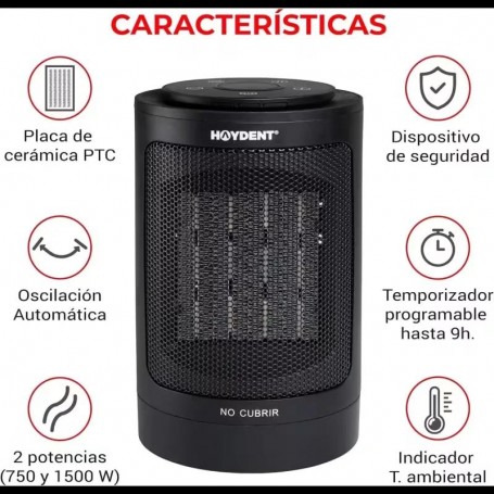 CALEFACTOR HAYDENT CERAM.DIGITAL 1500W 454