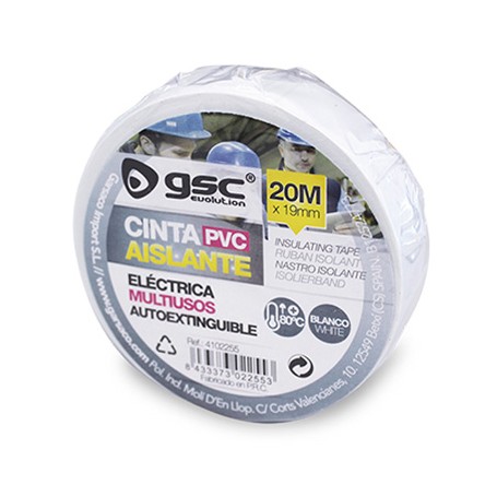 CINTA AISLANTE PVC GSC 20m BL. 4102255