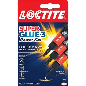 SUPER GLUE-3 POWER GEL FLEX MINI TRIO 1gr