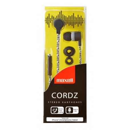 AURICULAR MAXELL CORDZ C/MICRO NG.