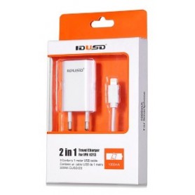 CARGADOR IDUSD USB+C IPHONE 6213 Blanco
